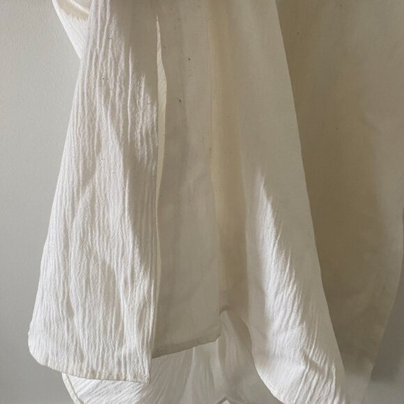 Natural Resources Women's White Short Sleeve Blouse Size Med 859736 Made in USA - Picture 6 of 11